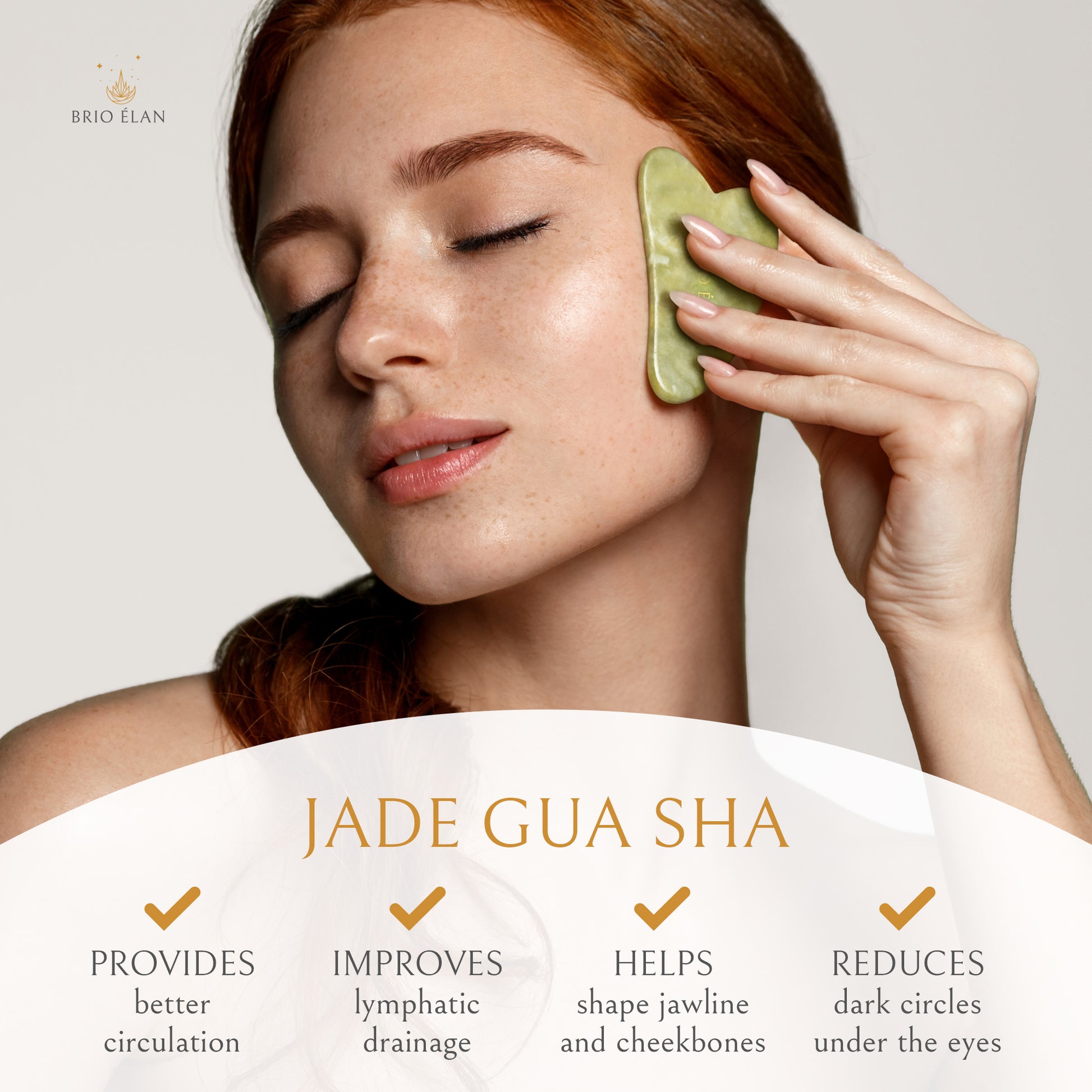 Jade Gua Sha is a traditional Chinese healing tool that is used to promote healing and improve circulation in the face and body. 